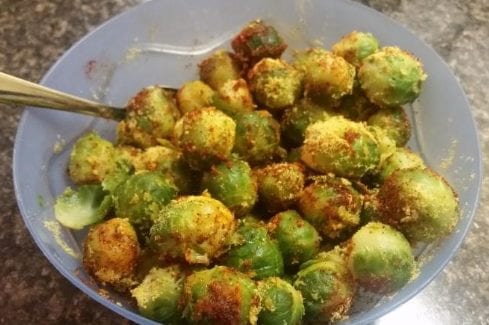 Bbq Cheesy Brussels Sprouts