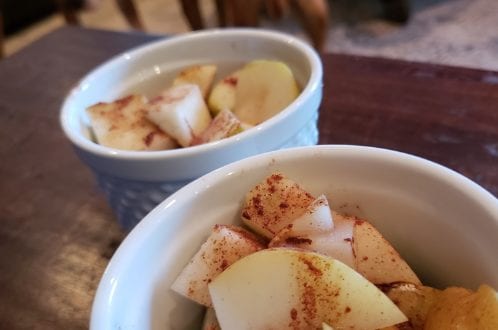 Balsamic Glazed Pears With Cinnamon