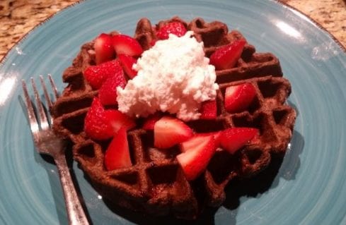 Chocolate Strawberry Waffle