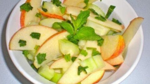Mint Cucumber Apple Salad