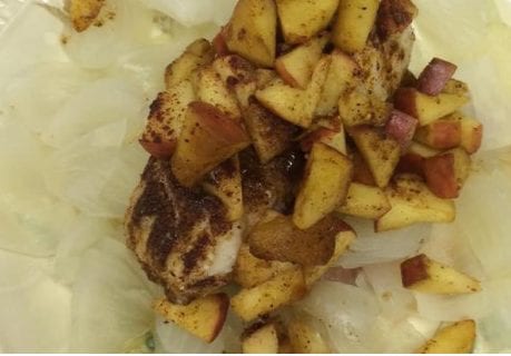 Moroccan Fish With Apples Onions