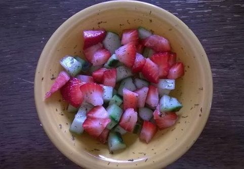 Savory Strawberry Cucumber Salad