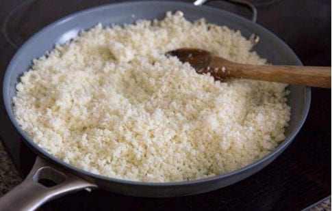 Steamed Cauliflower Rice