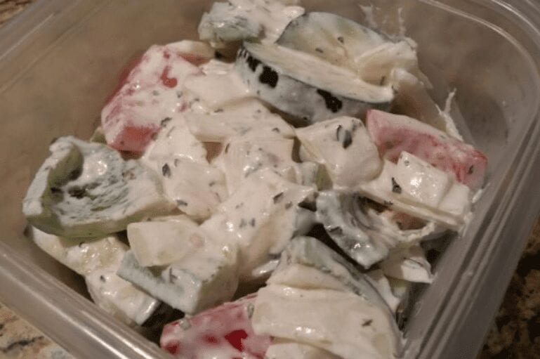 Yogurt Mint Cucumber Salad