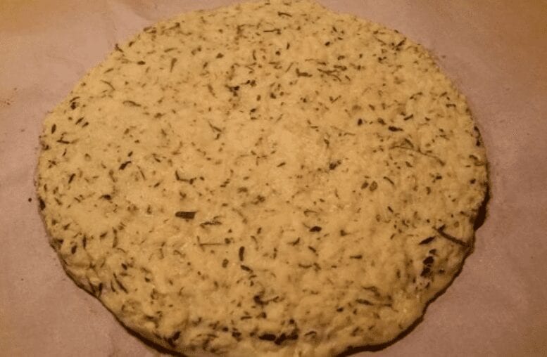 Zucchini Coconut Flour Pizza Crust