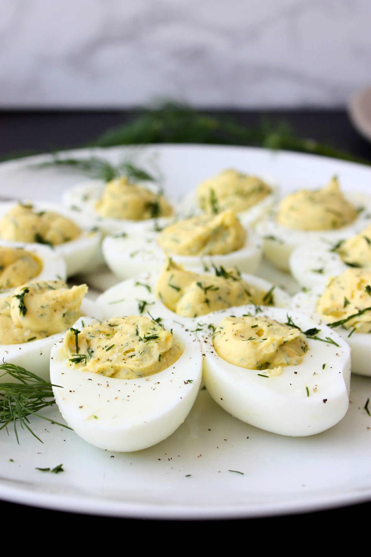Deviled Eggs With Fresh Dill